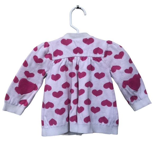 Vintage Look Falls Creek Baby Pink Heart Cardigan size 6-9 months - Picture 5 of 8